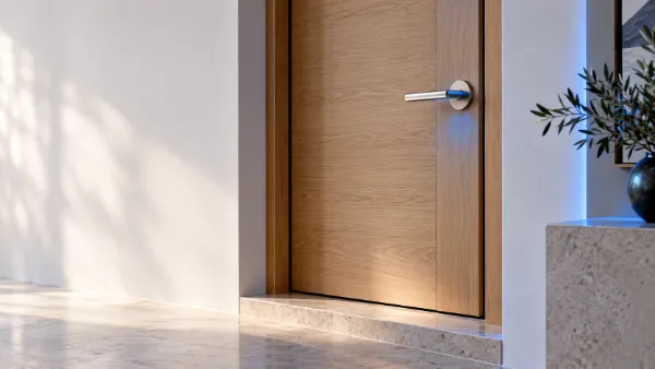 La entrada luminosa de un piso reformado
